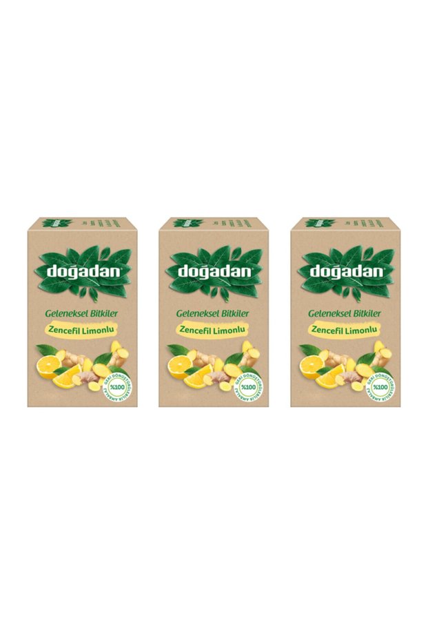 Ginger and Lemon Herbal Tea, 18 sachets x 3 packs