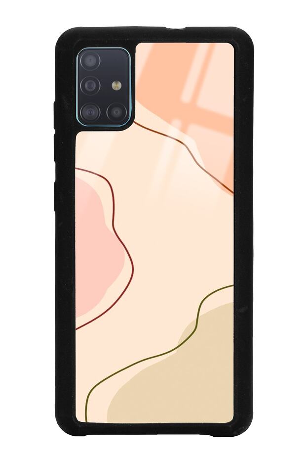 Glossy Phone Case for Samsung A51 Nude Colors Design