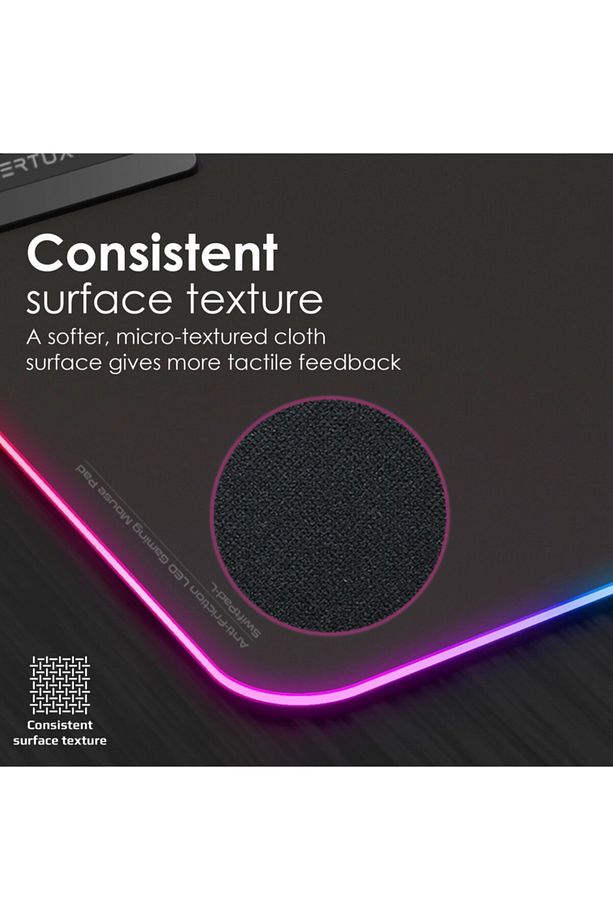 Mouse Ped Game Immersion™ Pürüzsüz Kaydırma Rgb Led - Swıftpad-l - 3