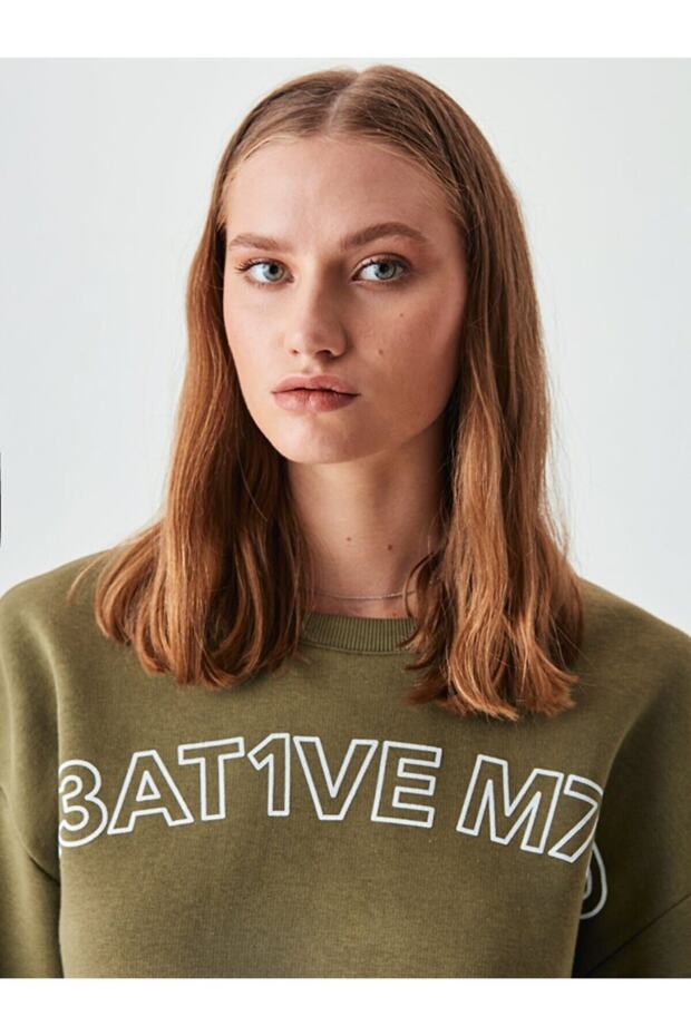 Kahve Rengi Sweatshırt - 4