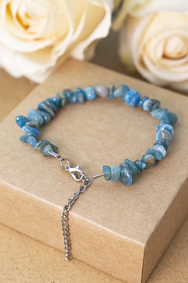 Apatite Stone Broken Natural Stone Bracelet - Klcbl0128