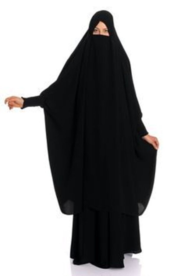 Annes Hijab Brand Abaya Medina Silk Sultanbaş Top and Bottom Set
