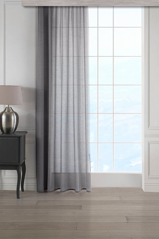 Single Wing Tulle Curtain Don't Want Ironing Tight Pleated