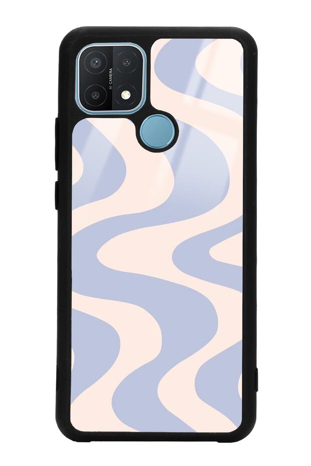 Oppo A15 - A15S Wave Effect Design Glossy Phone Case