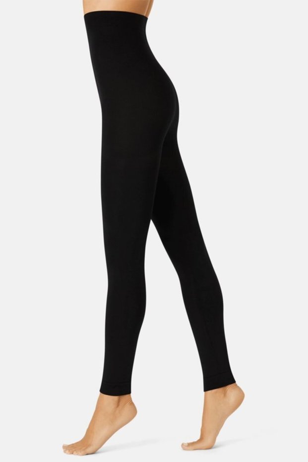 Women's Black Thermal Micro Flexible Tights T100-500