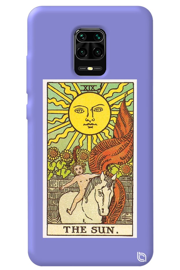 Xiaomi Redmi Note 9S Lilac Color the Sun Velvet Patterned Silicone Phone Case