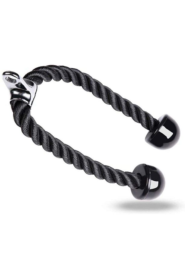Siyah Profesyonel Triceps Çekiş Halatı Aparat - 1