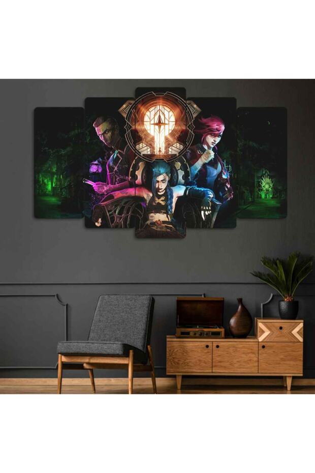 Arcane - 5 Parçalı Tablo - 1