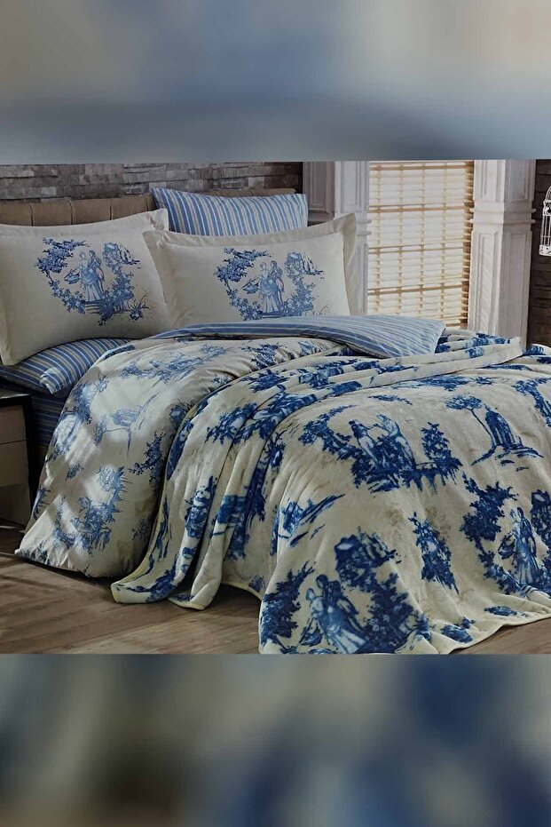 Hobi Home Collectıon Blanket Linen Set - 1