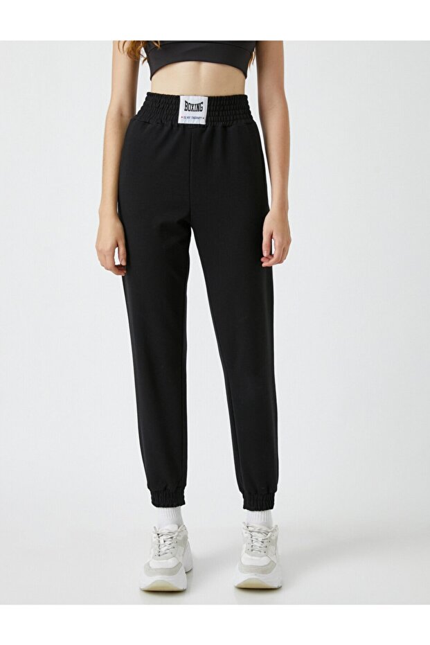 Jogger-Jogginghose mit elastischem Bund - 3