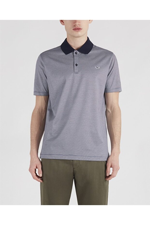 Men's Knitted Polo Shirt C.wCotton