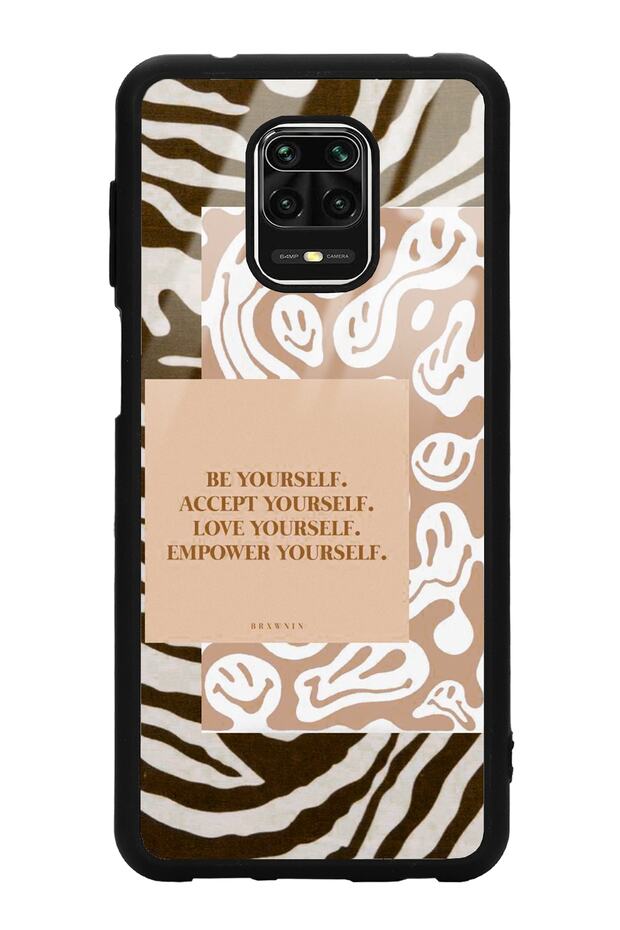 حافظة هاتف لامعة بتصميم حمار وحشي لهاتف Xiaomi Redmi Note 9 Pro Emoji