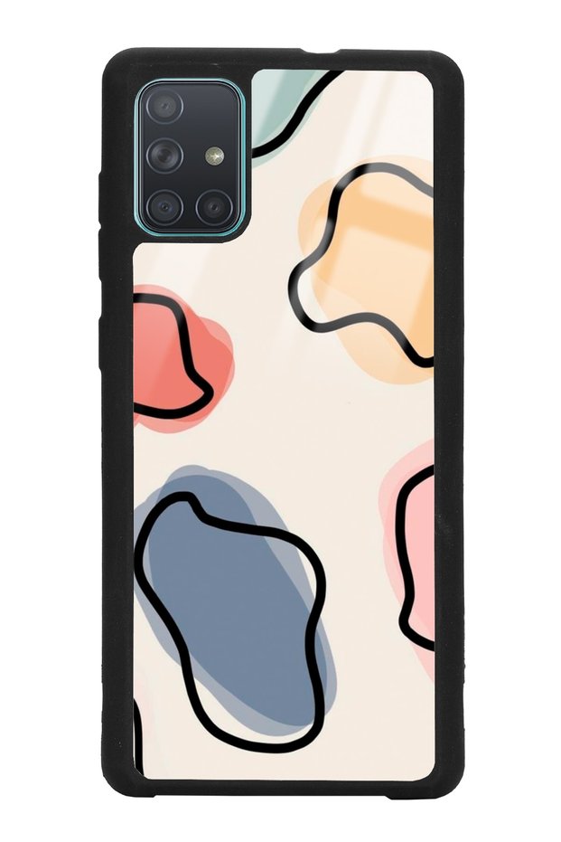 Glossy Phone Case for Samsung A71 Nude Milky Design
