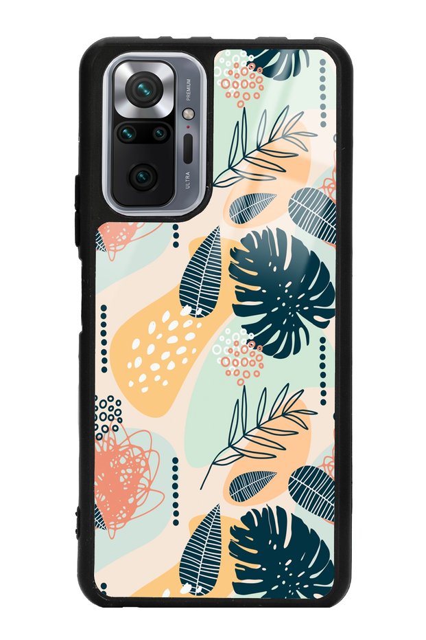 Xiaomi Redmi Note 10 Pro - Max Glossy Phone Case with Retro Leaf Design