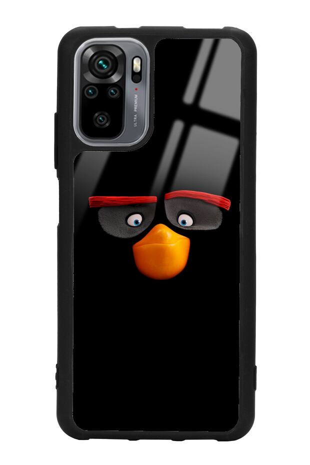 حافظة هاتف Xiaomi Redmi Note 10 - 10s بتصميم أسود لامع