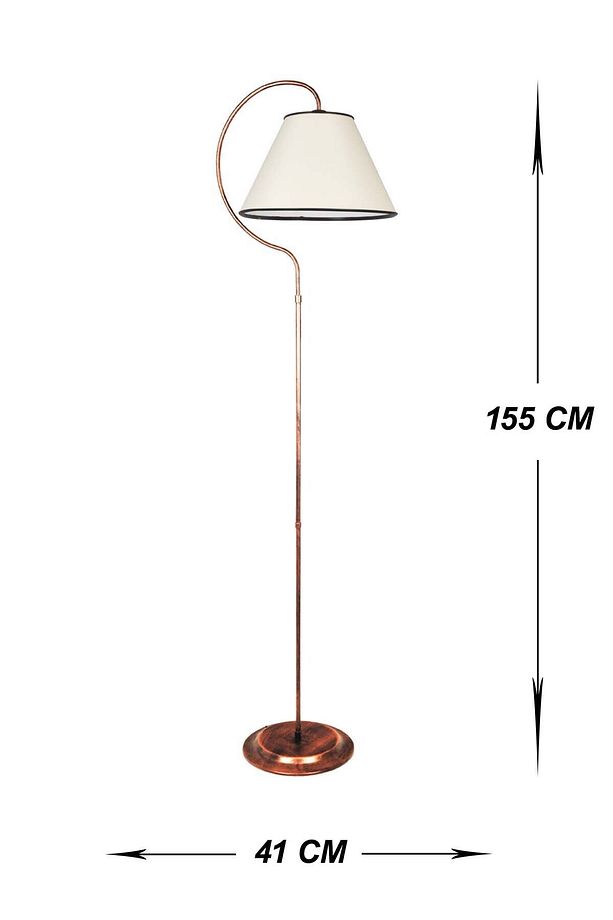 Güven Avize Lambader Leboss Siyah Bakır Patine(KREM) 0050182 - 2