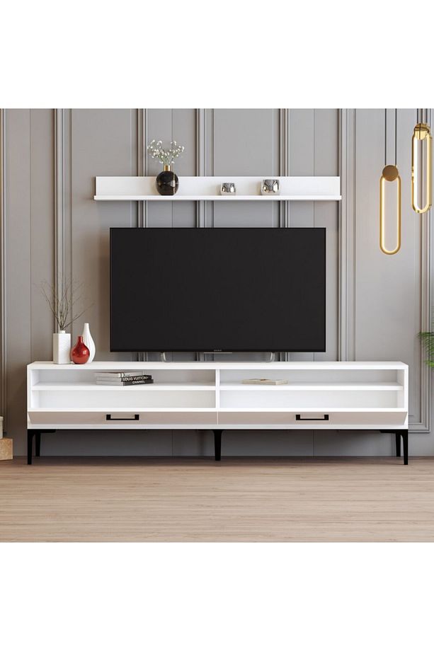 Variant Istanbul Tv Ünitesi Ve Orta Sehpa Takımı - Beyaz - 3