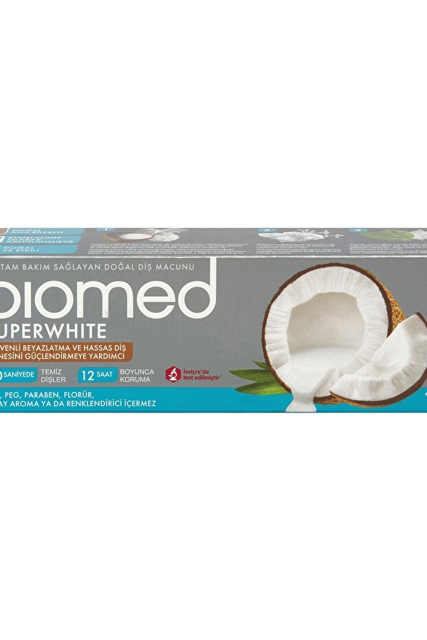 Superwhite Hindistan Cevizi Florürsüz Diş Macunu 100 ml - 1