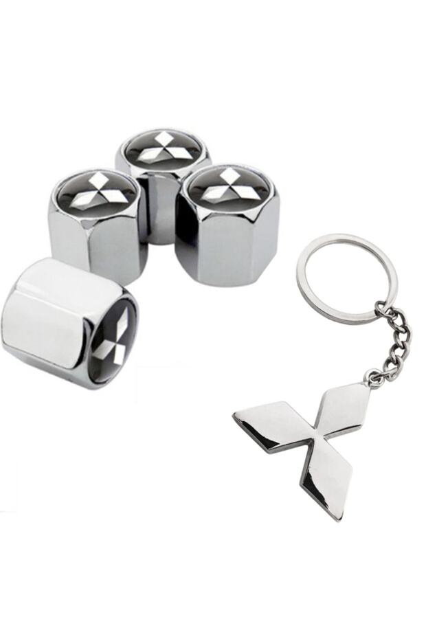 Mitsubishi L200 Chrome Color Valve Cover 4 Pieces and Chrome Keychain