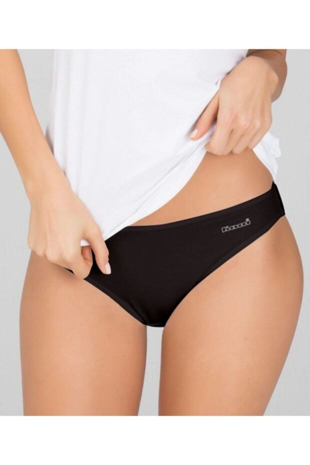 Model de Bikini Basic 4 Piese Chiloți Damă Negru - 1
