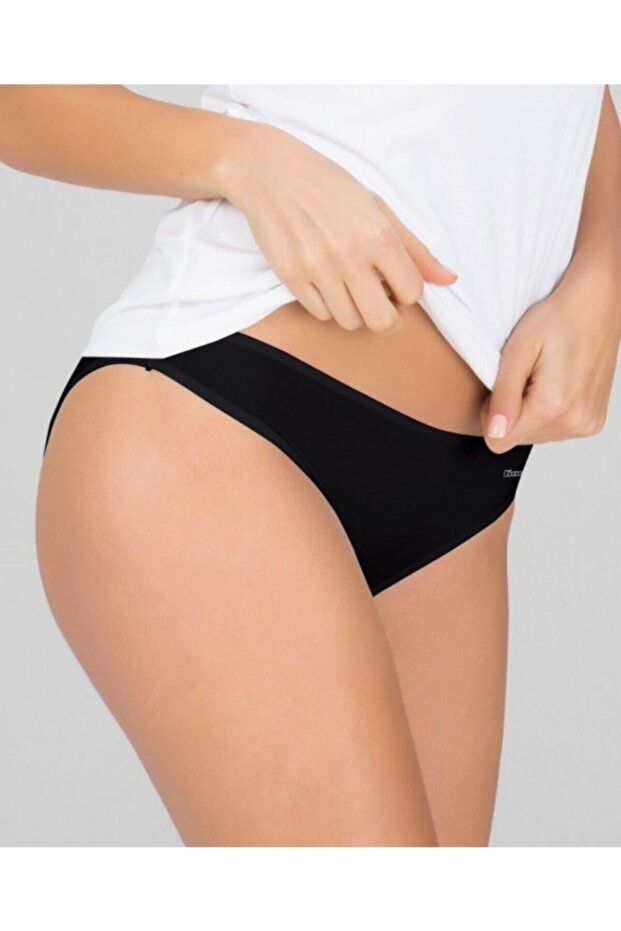 Model de Bikini Basic 4 Piese Chiloți Damă Negru - 2