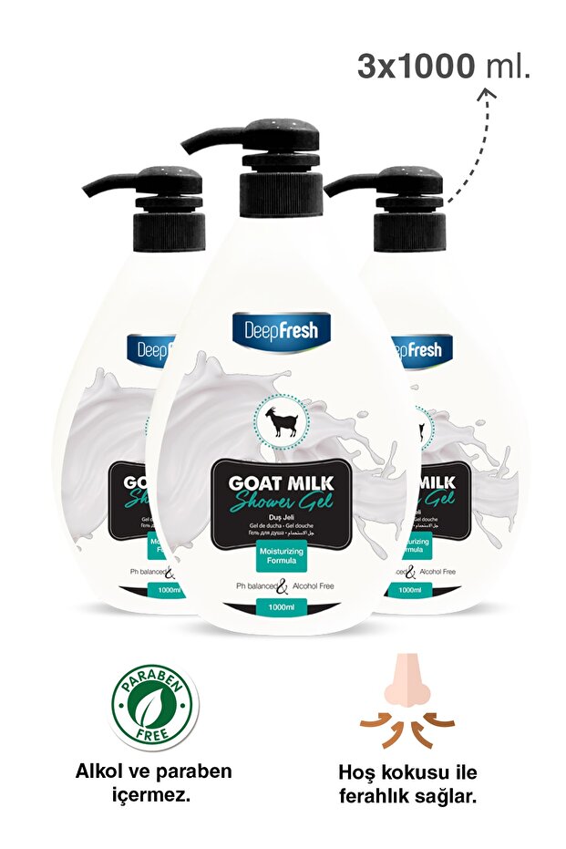 Keçi Sütü Duş Jeli 3 X 1 Lt - 2