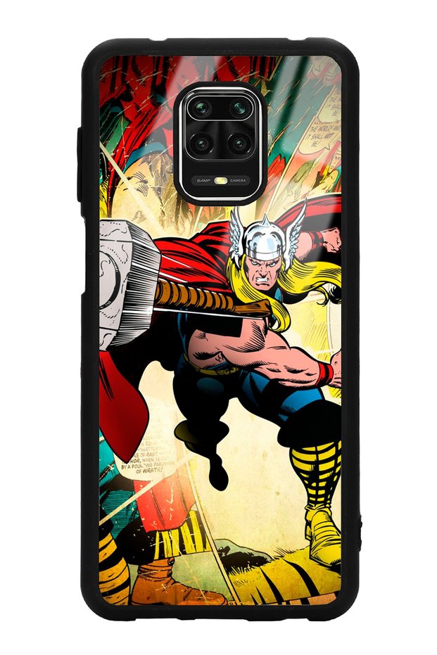 حافظة هاتف لامعة بتصميم ثور لهاتف Xiaomi Redmi Note 9 Pro