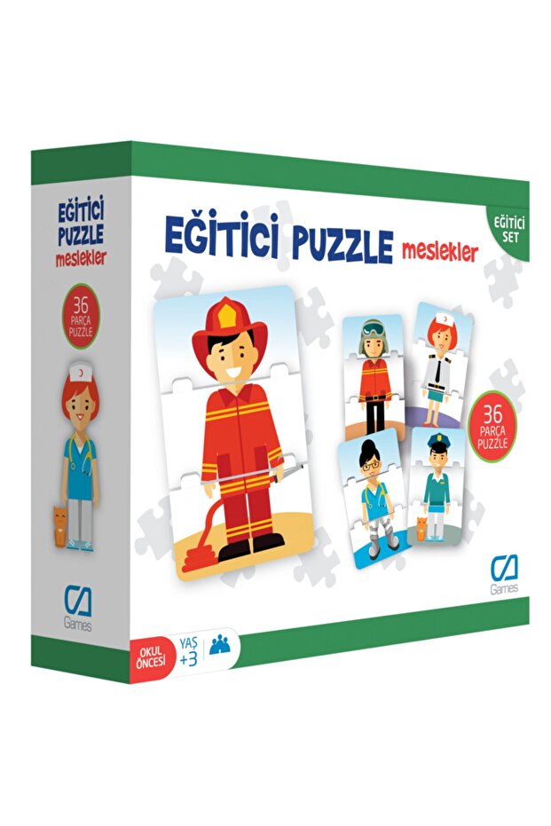 Eğitici Puzzle Meslekler - 1