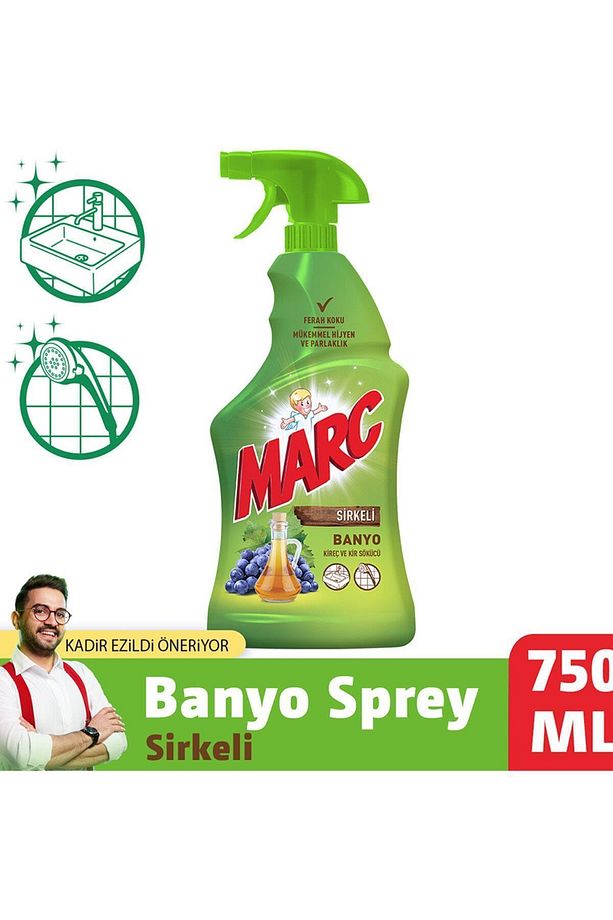 Sirkeli Banyo Sprey 750 ml Cam Ve Parlak Yüzey Temizleyici - 2