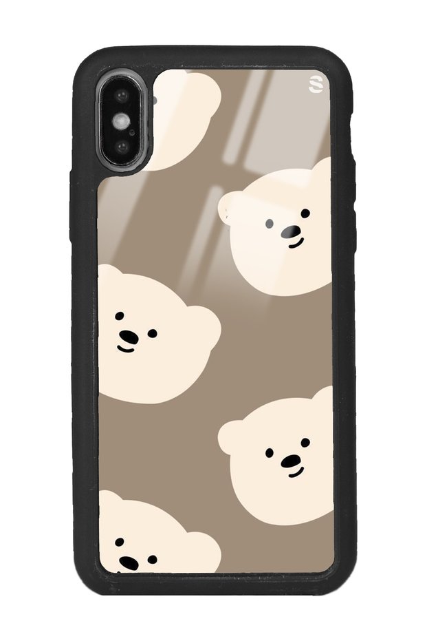 iPhone XS Max Compatible Sweet Face Design Glossy Phone Case