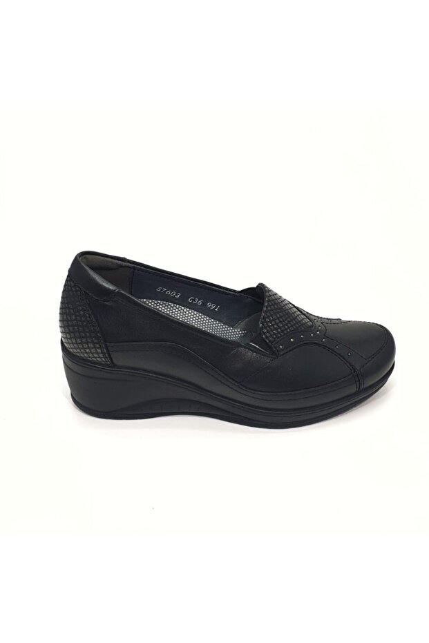 Rosa-g Black Women's Shoes Suitable for Anatomical Leather Bone Protrusion 57603