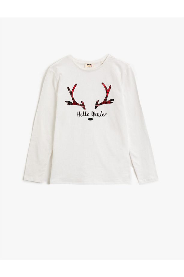 Aile Pijamasi | Kız Çocuk Pamuklu Bisiklet Yaka Ekose Pijama Takımı - 3