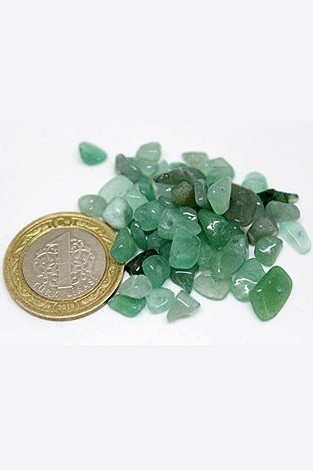 Perforated Aventurine Stone Mini Size 50 Pieces