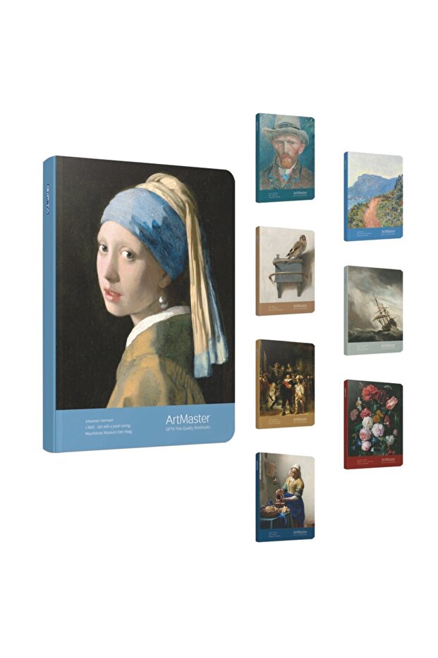 Art Master Thread Stitched Hard Cover Notebook A5 120 Sheets Lined - 1