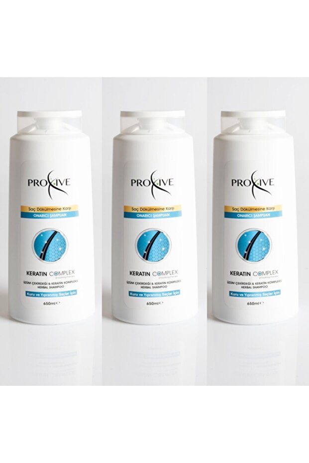 Keratin Complex Repair Shampoo - Salt-Free, Paraben-Free, Silicone-Free, Dye-Free - 650 mm x 3-Piece Advantage