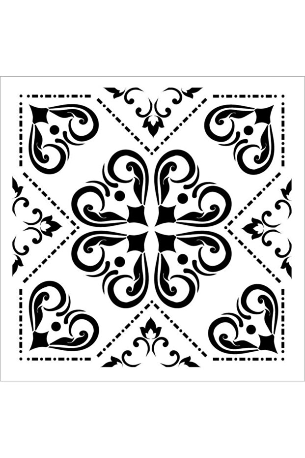 تي سي اس استنسل موديل-015 30x30
