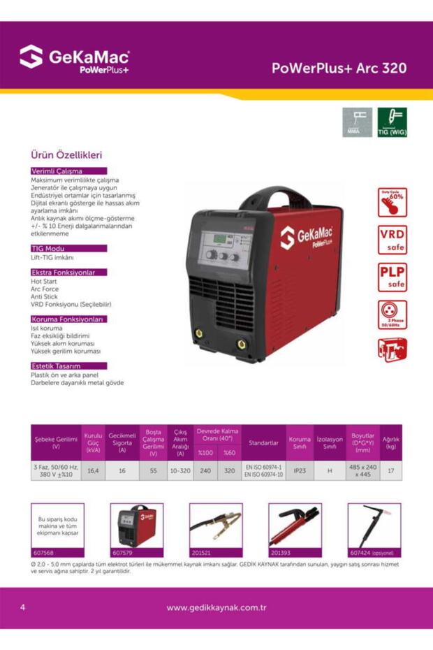 Mac Power Plus Arc 320 Inverter Kaynak Makinesi - 1