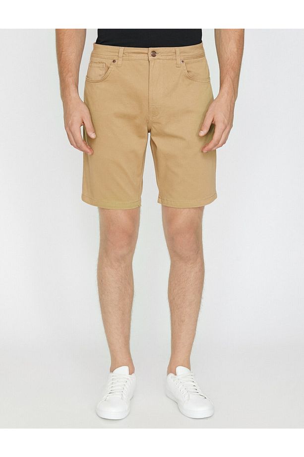 Cep Detaylı Slim Fit Şort - 3