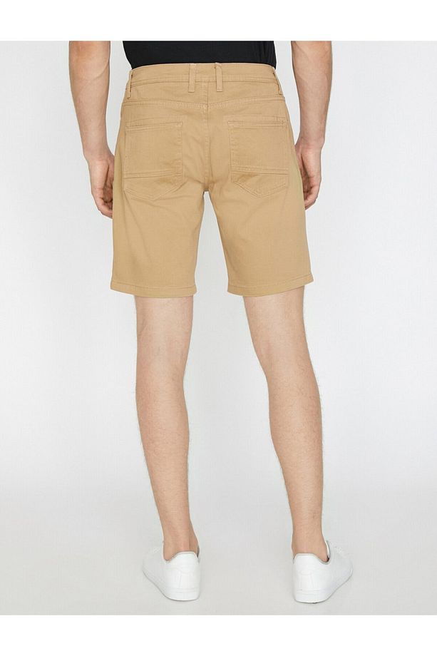 Cep Detaylı Slim Fit Şort - 4