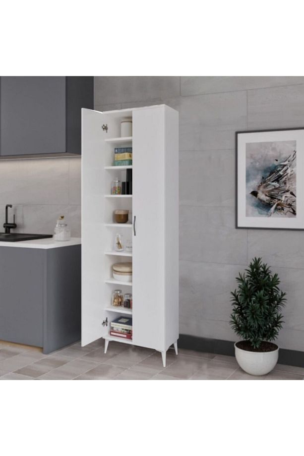8 Raflı 2 Kapaklı Çok Amaçlı Dolap - 2