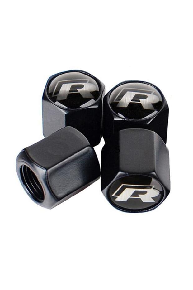 Stainless Steel Valve Cap with Logo for Volkswagen Jetta 2011 Post R 4Pcs