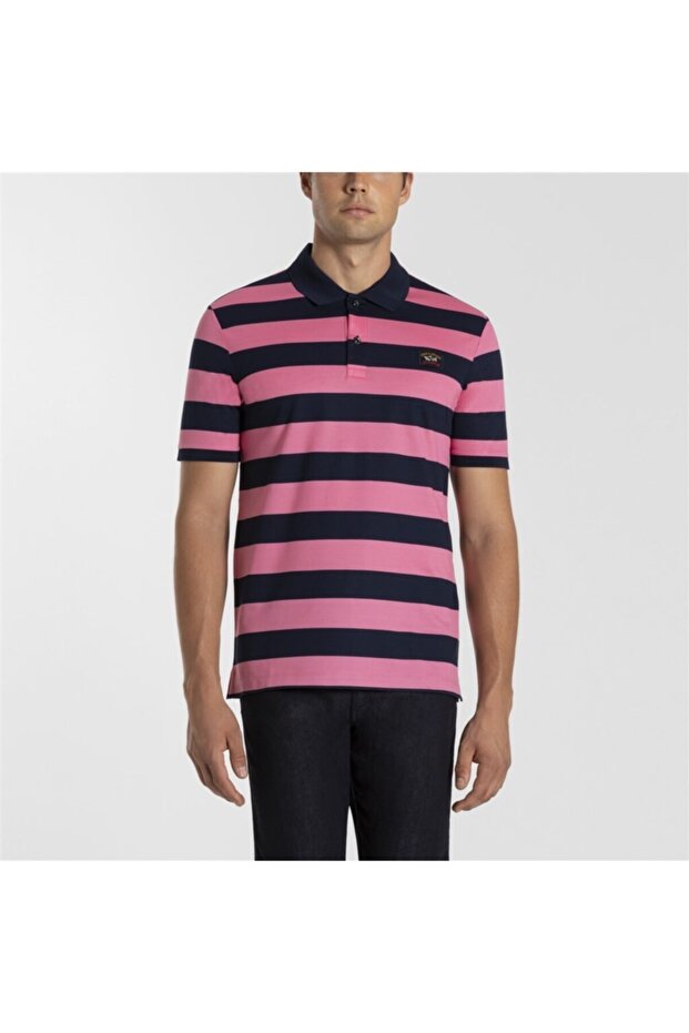 Men's Knitted Polo Shirt C.wCotton