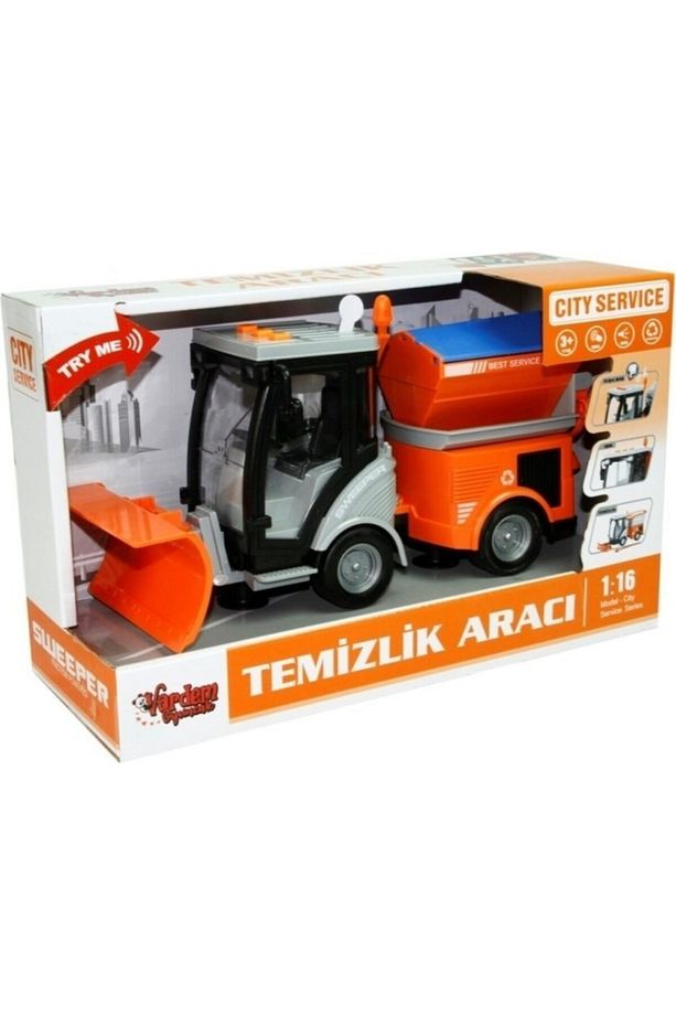 1:16 Sürtmeli Sesli Işıklı Kar Temizlik Aracı - 1