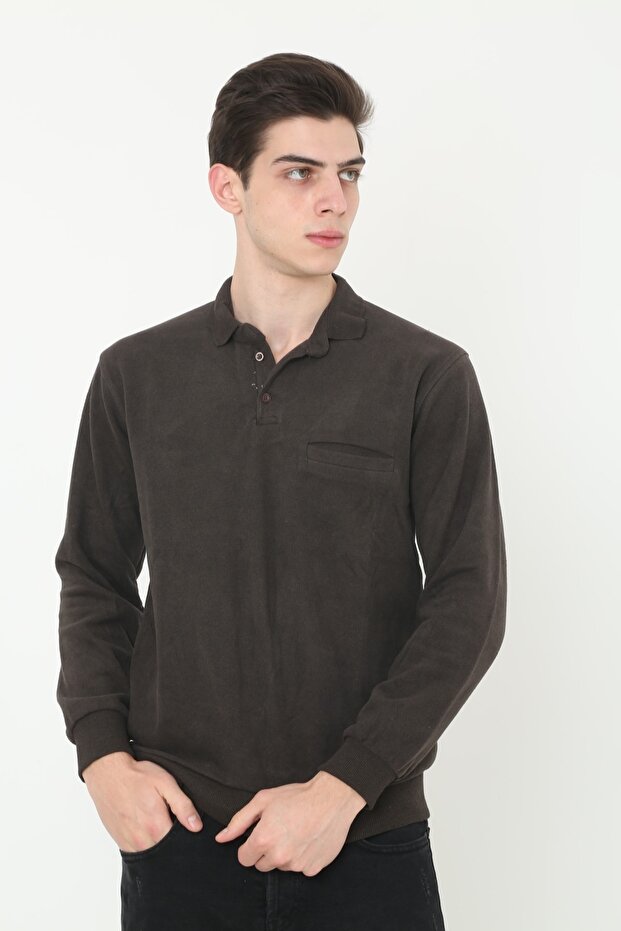 Men's Mink Collar Thessaloniki Soft Textured Sweater
