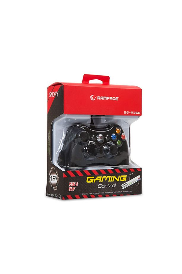 Snopy Sg-r360 Siyah Xbox-360 Ve Usb Pc Destekli 2,20m Kablolu Oyunkolu Joypad - 4