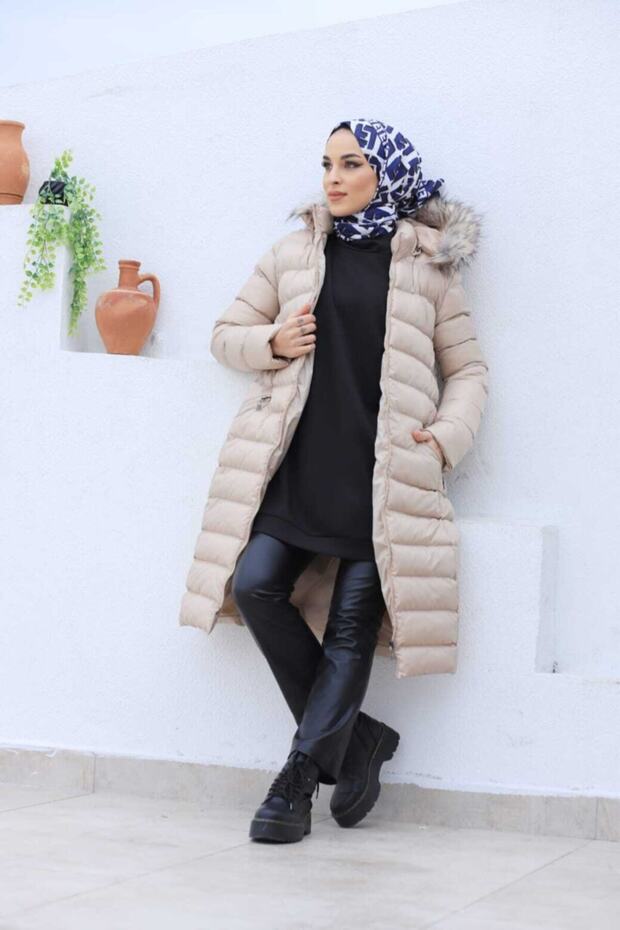 Long Sports Puffer Jacket