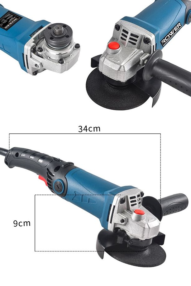 Rwrx-3803 3500 W Devir Ayarlı Spiral Taşlama Makinası Avuç Içi Taşlama 125 Mm 2 Adet Diskli - 5