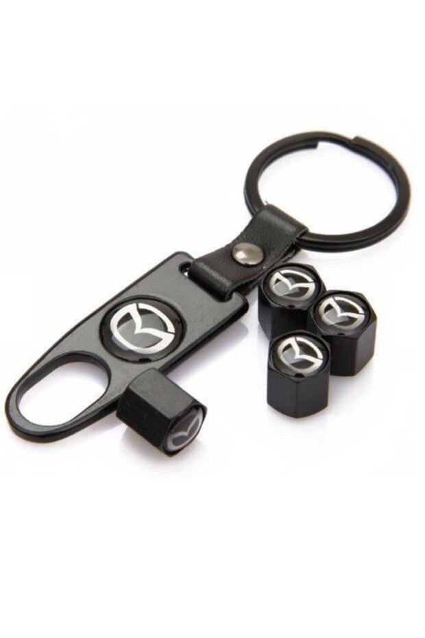 Mazda Cx-30 Stainless Steel Valve Cover and Keychain Set