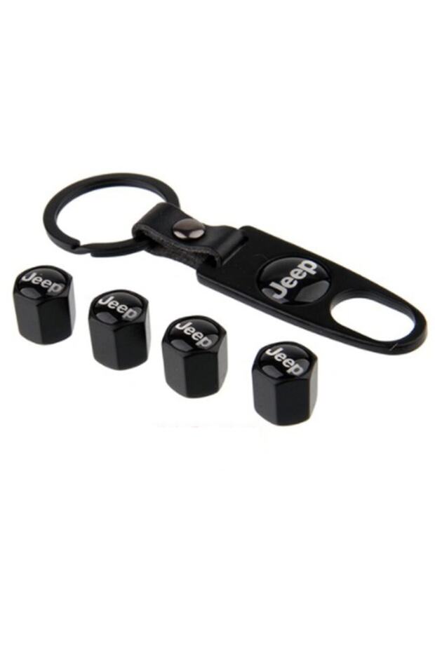 Jeep Wrangler Stainless Steel Valve Cover and Keychain Set