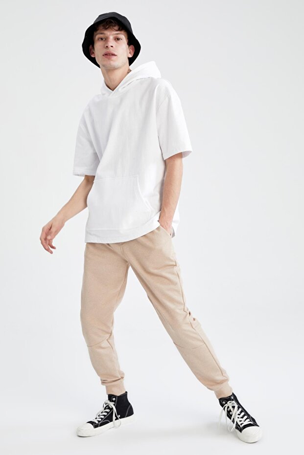 Slim Fit Basic Geri Dönüşümlü Eşofman Altı - 3